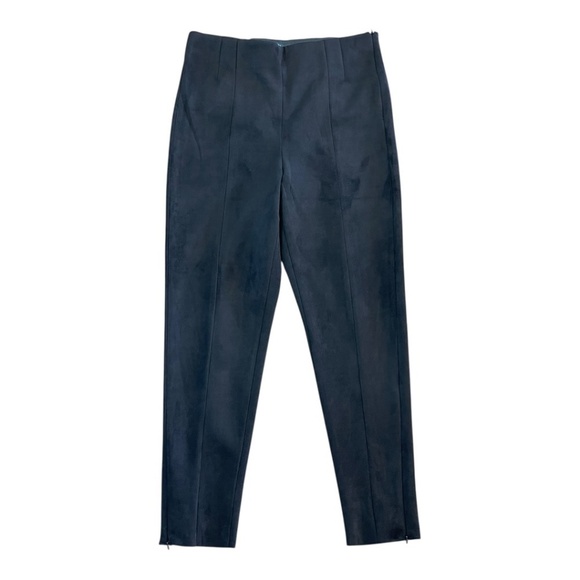 Zara Pants - ZARA Suede Women's Pull On Black Ankle Pants Size XL